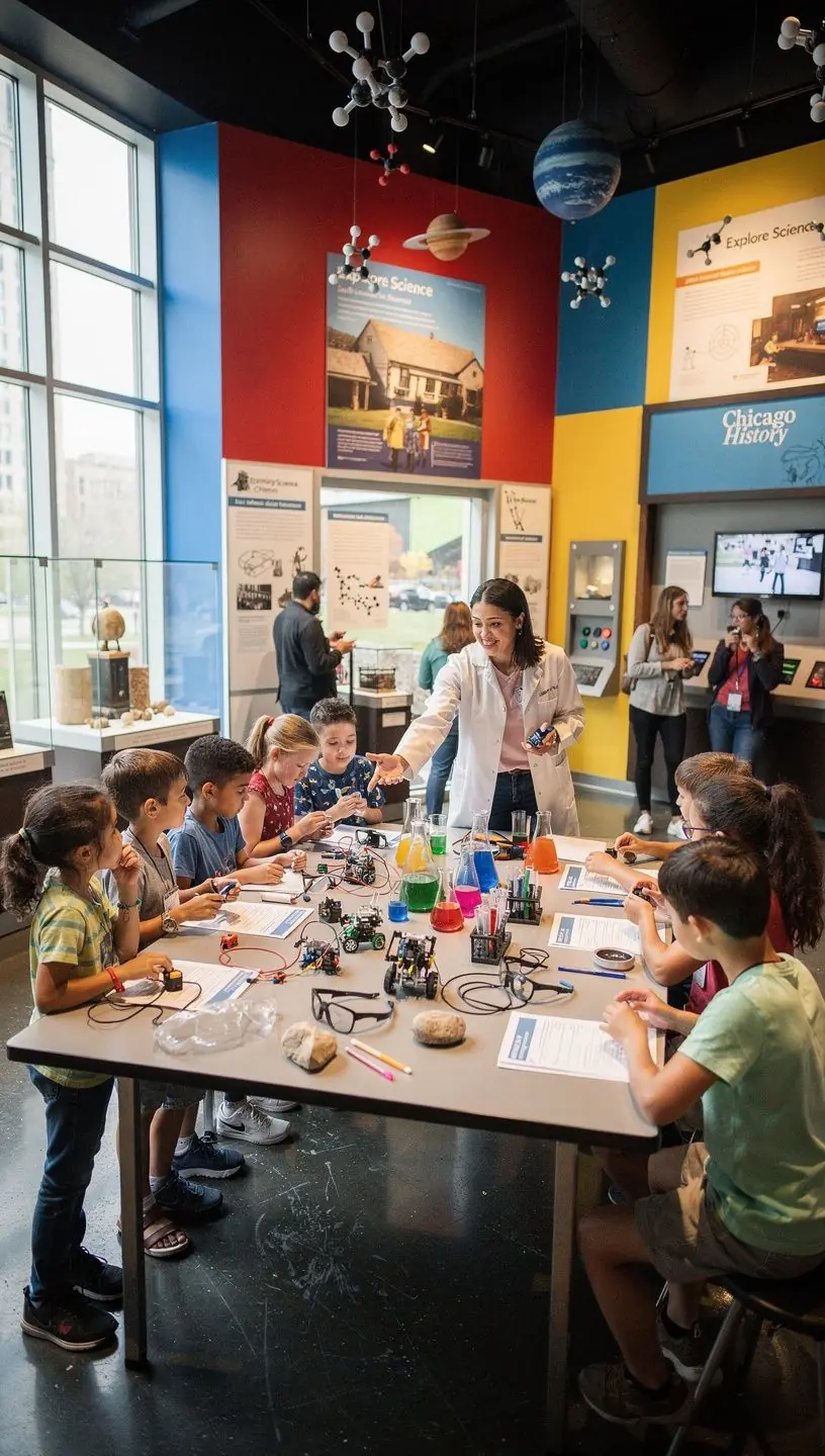 Piękny widok z zewnątrz znanego muzeum z charakterystyczną architekturą.